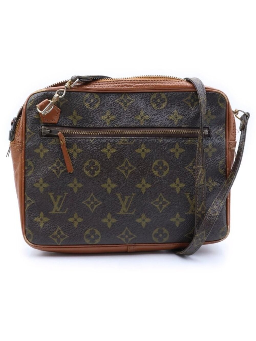 Louis Vuitton Sac Sports Vintage Monogram Shoulder Bag Brown